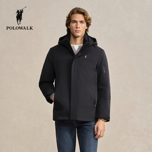 新品 羽绒服2025冬季 POLOWALK男式 90鸭绒保暖休闲外套 一衣三穿