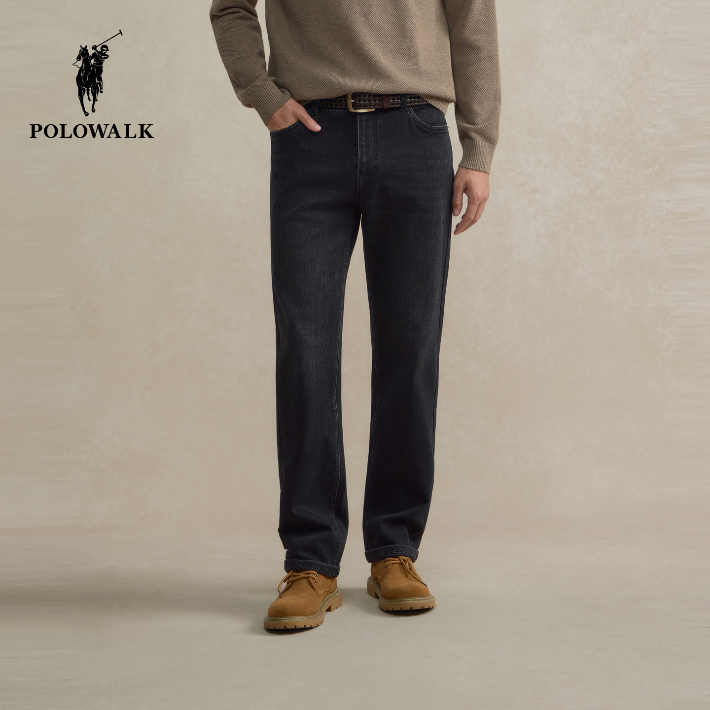 POLOWALK男式牛仔裤2025秋冬裤新品复古直筒牛仔裤男装保罗长裤子,男装,牛仔裤,淘宝优惠券,粉丝福利购,淘宝优惠卷