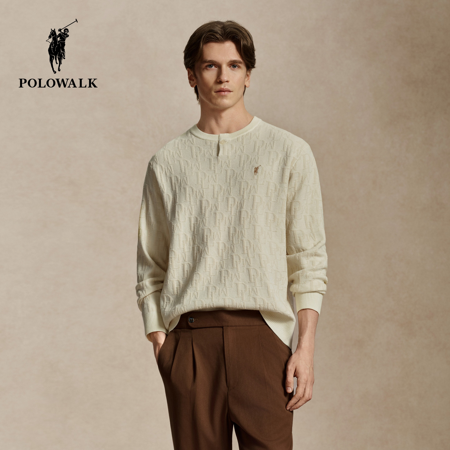 POLOWALK秋季新品男士针织衫
