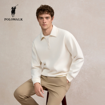 POLOWALK卫衣半拉链套头上衣装