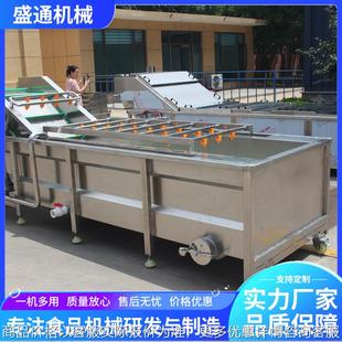 地瓜叶气泡清洗机 菠菜清洗线 芥菜去泥沙洗菜机器设备