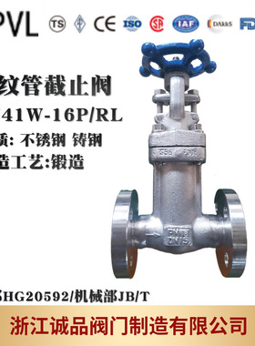 波纹管截止阀WJ41W-16 A105 F304 F316L 锻造不锈钢耐压导热油