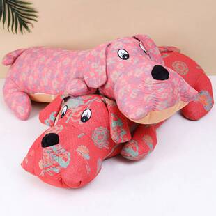 三层纱抱枕夹腿大香猪猪狼狗安抚枕毛毛虫抱枕全棉色织婴幼儿成人