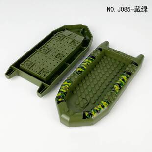 三款橡皮艇J085跨境 儿童拼装小颗粒配件积木玩具特警人仔热卖