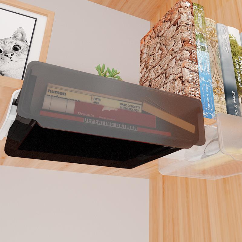 桌下收纳盒隐藏式抽屉免打孔整理盒宿舍书桌小抽屉置物盒子