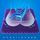 坐垫夏天久坐不累屁垫冰垫凉垫蜂窝透气坐垫车用学生办公室椅子垫