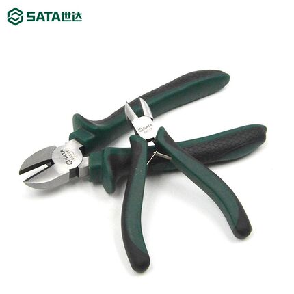 世达斜口钳工具5寸斜嘴钳6寸偏口钳偏嘴钳子压线钳斜口剪钳05521