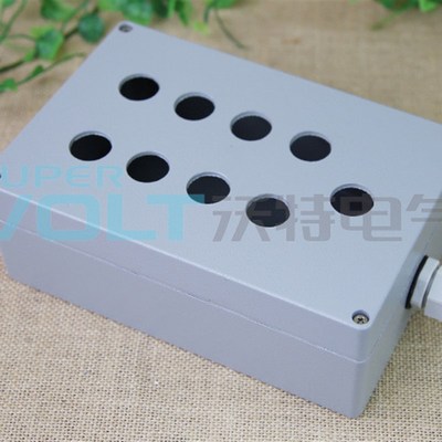 铝制 222*145*80户外防水按钮盒 铸铝盒【 沃特9孔按钮盒】