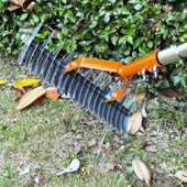 跨境可拆卸草坪枯草耙茅草耙园林落叶耙松土器土壤耙Thatch Rake