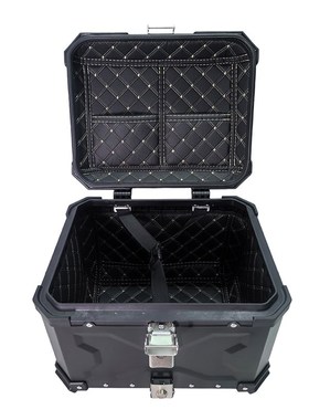 快拆铝合金尾箱25L30L36L45L55L65L摩托车后备箱铝箱储物箱