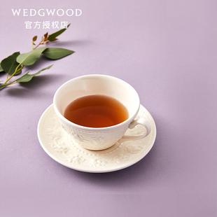 结婚礼物 Wedgwood欢愉假日陶瓷树莓纯色咖啡杯碟茶杯牛奶杯子