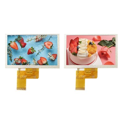 5.0寸TFTips液晶显示屏800*400RGB接口工业工控显示屏lcd模组横屏
