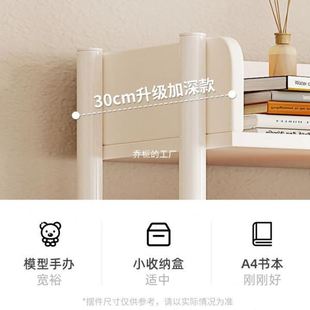 置物架落地多层收纳架子简易书架铁艺客厅储物架展示货架家用书柜