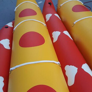 3.8米 水上拖拉双体香蕉艇 进口加厚PVC充气橡皮艇 娱乐休闲船艇