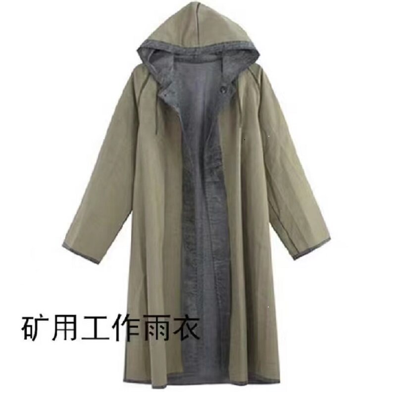 全棉老式帆布雨衣抗洪救灾劳保矿用长款分体式雨Q服男款特厚87橡