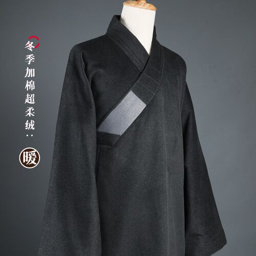 冬季超暖超柔h绒加棉保暖长褂僧服 抗寒僧袍大褂短褂小褂僧人衣装