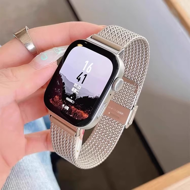 适用华为fit4表带麦穗不锈钢卡扣watchfit3/4pro金属腕带高级男女