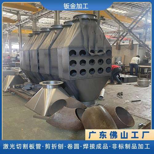 佛山q235b碳钢环保设备外壳制品非标不锈钢风管弯头焊接钣金加工
