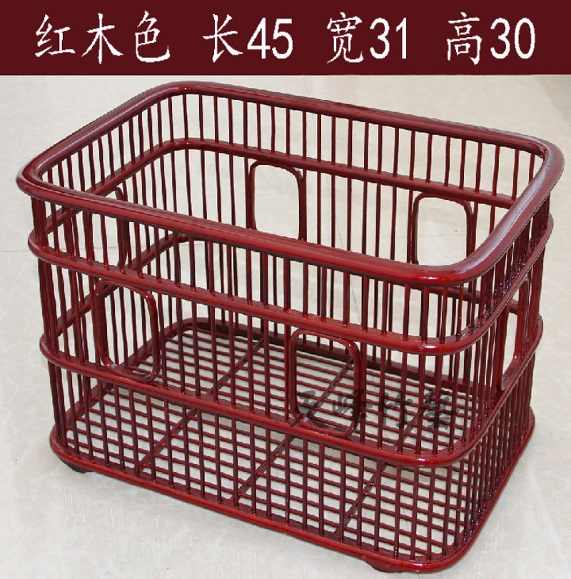 长方形毛巾筐酒店宾馆化妆室布草筐脏衣篮竹编浴室 V收纳筐 布草