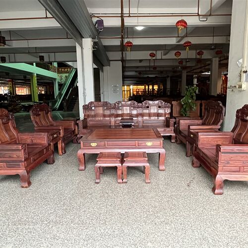 红木家具老挝红酸枝大奔沙发巴A里黄檀沙发客厅组合古典花枝大奔