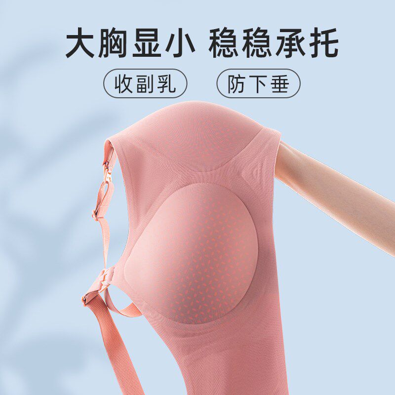 哺乳内衣防下垂聚拢产后喂奶大胸胖mm怀孕期专P用孕妇文胸夏季薄