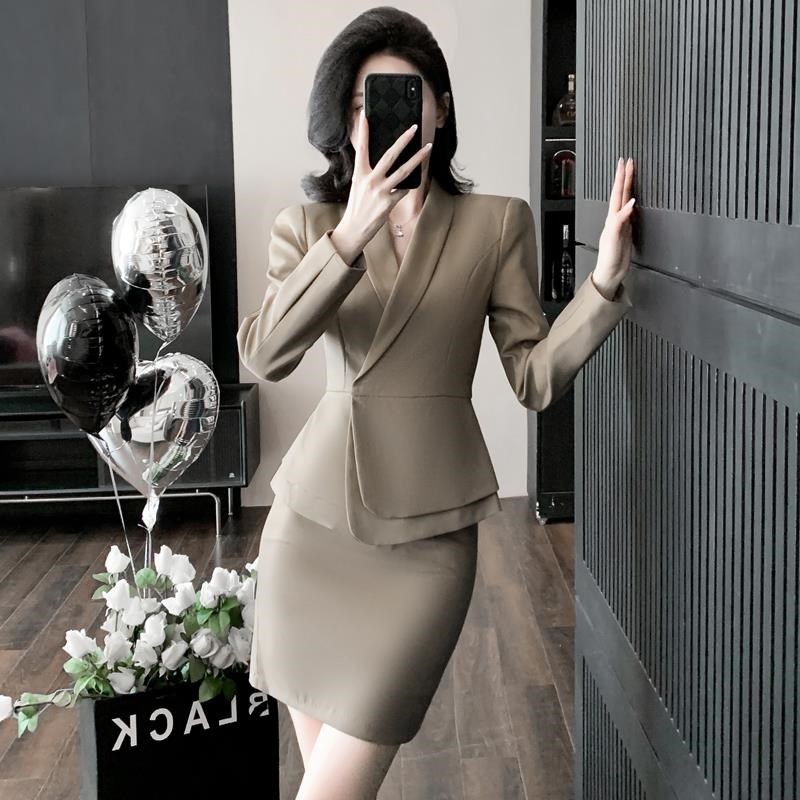 ol职业装套装女2024新款秋冬气质女神H范前台工作装面试正装工作