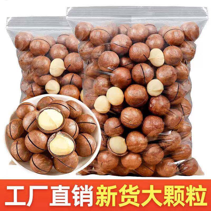 精选特价丨夏威夷果袋装500g1000g奶香味坚果混合零食休闲整箱