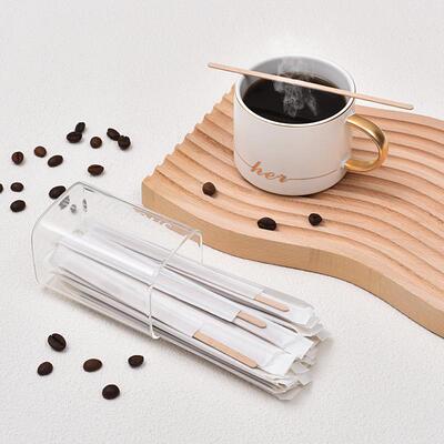 一次性咖啡搅拌棒木质婴儿奶粉搅奶棒独立包装奶茶热饮搅拌棍跨境