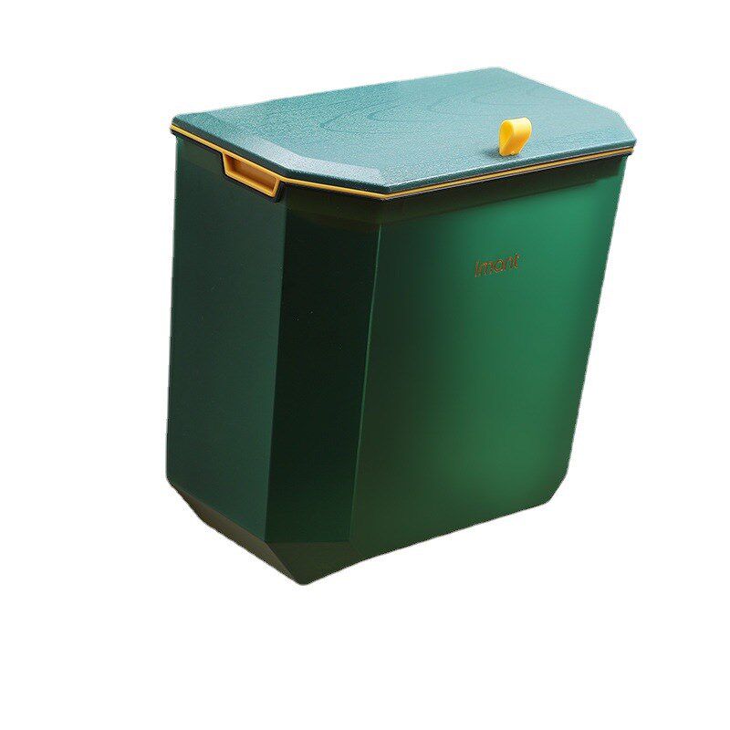 透明卫生间夹缝带盖壁挂垃圾桶家用厨房客厅厕所纸篓挂式卫生桶