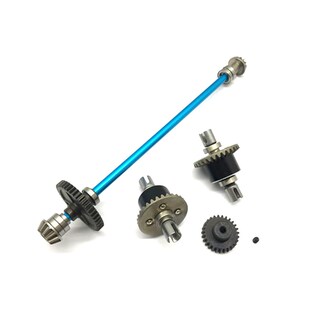 伟力1:14遥控车144001遥控车金属升级配件 金属差速器齿轮 传动轴