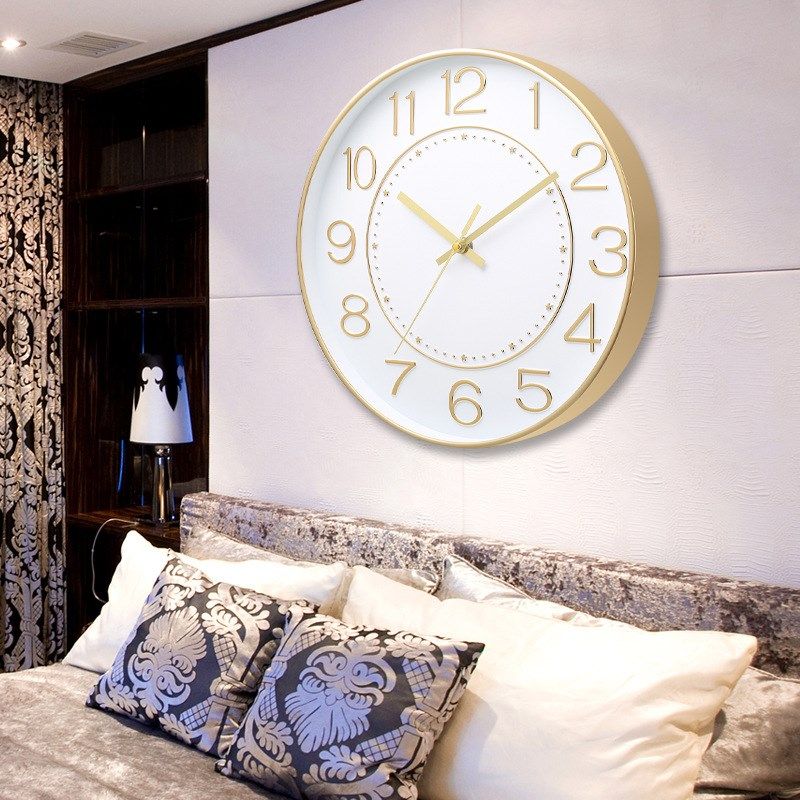 10寸25cm钟表客厅静音挂钟简约爆款时尚时钟挂墙家用立体数字,家居饰品,挂钟,淘宝优惠券,粉丝福利购,淘宝优惠卷
