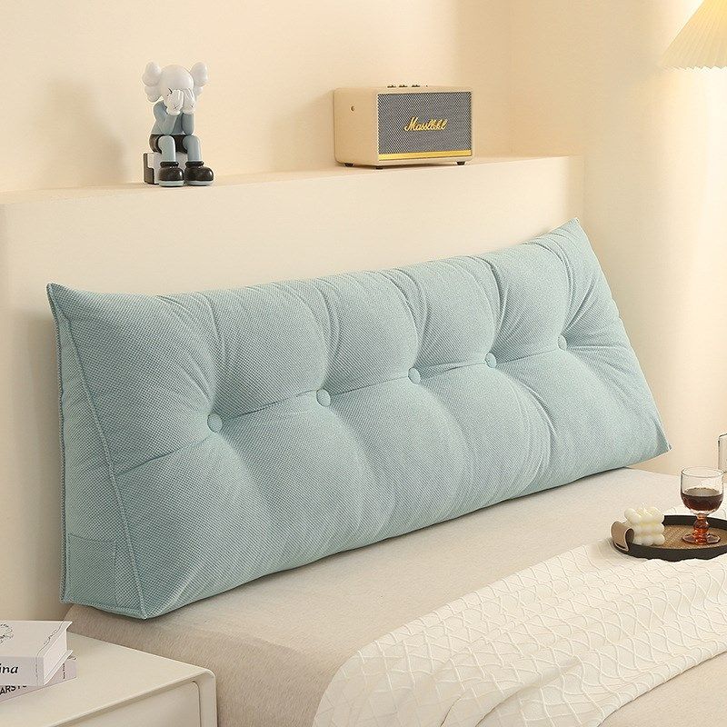 床头软包大靠垫卧室床上双人靠垫靠背枕纯色长三角靠垫护腰可拆洗,居家布艺,靠垫/抱枕,淘宝优惠券,粉丝福利购,淘宝优惠卷