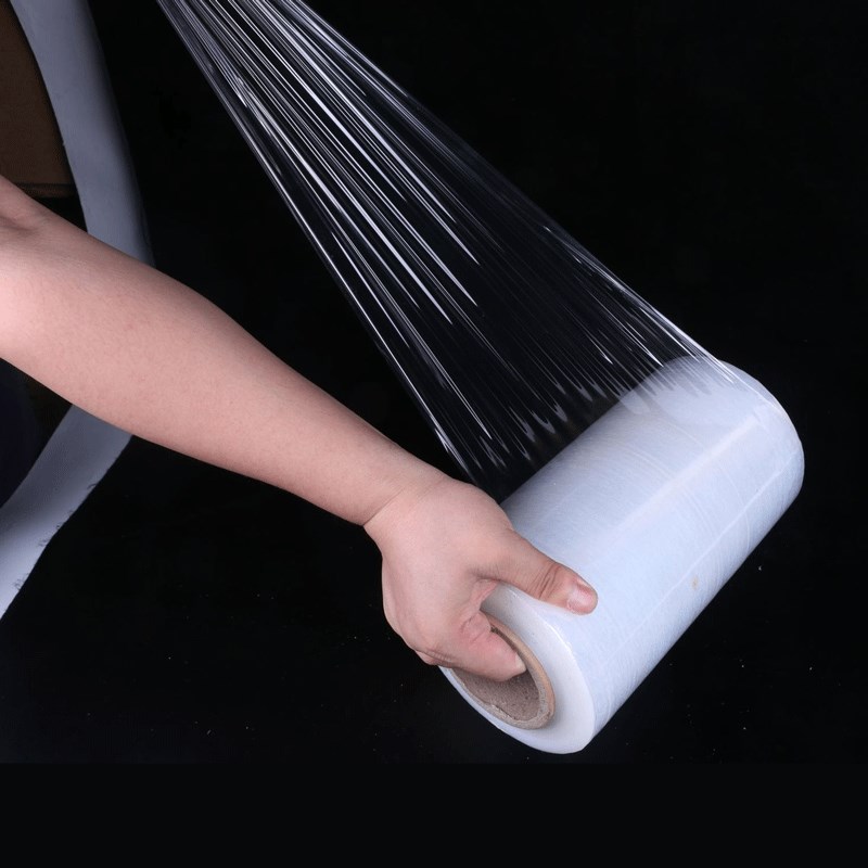缠绕膜打包膜工业用pe保鲜膜 透明塑料打包手用50cm防静电缠绕膜