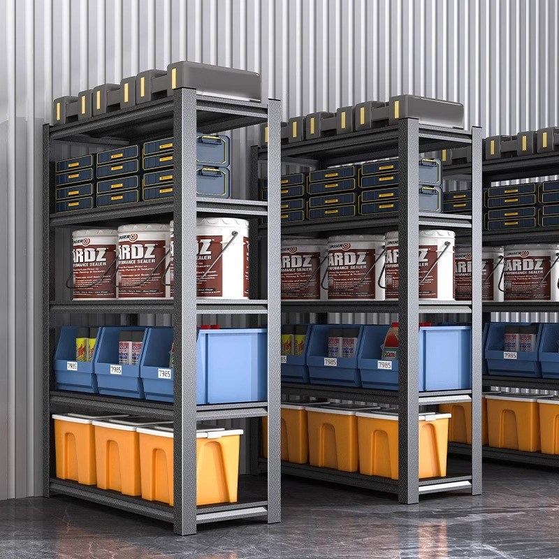 家用货架置物架多层仓库阳台储藏室快递收纳架超市角钢储物铁架子