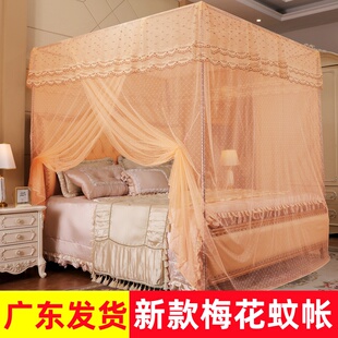 1.35米单门加密透气老式 蚊帐家用卧室2024新款 绑带落地蚊帐1.8m床