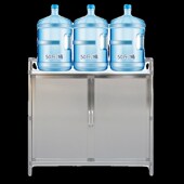 简易加厚铝合金收纳柜储物柜厨房置物柜客厅家用大容量不锈钢柜子