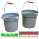 10L小号加水桶带刻度提水桶装 水桶桶加厚方口保洁塑料桶灰色水桶