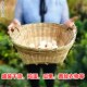 竹编竹篓箩筐鸡蛋筐枣筐火锅置物筐收纳筐超市干货筐簸箕装 饰筐