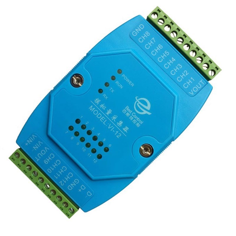 百斯特 VI-12系列远程模拟量温度采集模块用于采集温度传感器信号