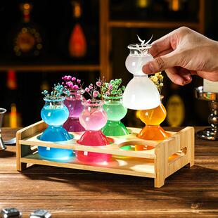 新品野格炸弹鸡尾酒杯 苦艾酒分层酒杯 苦艾酒杯 酒吧调酒杯斗酒