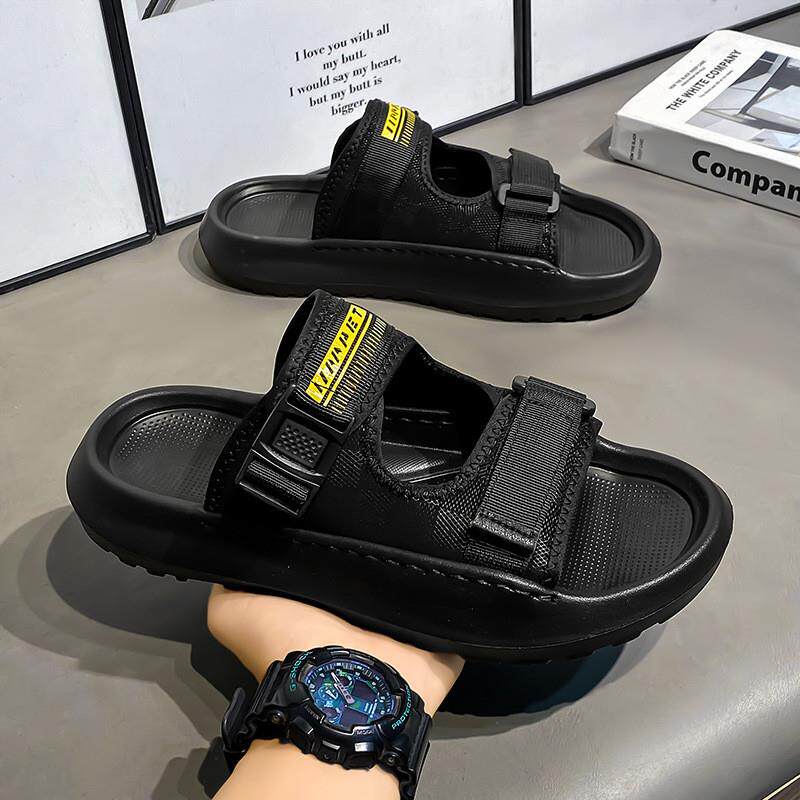 新品eva防臭男士外穿拖鞋夏季潮流高级感拖鞋男士厚底防滑防臭踩