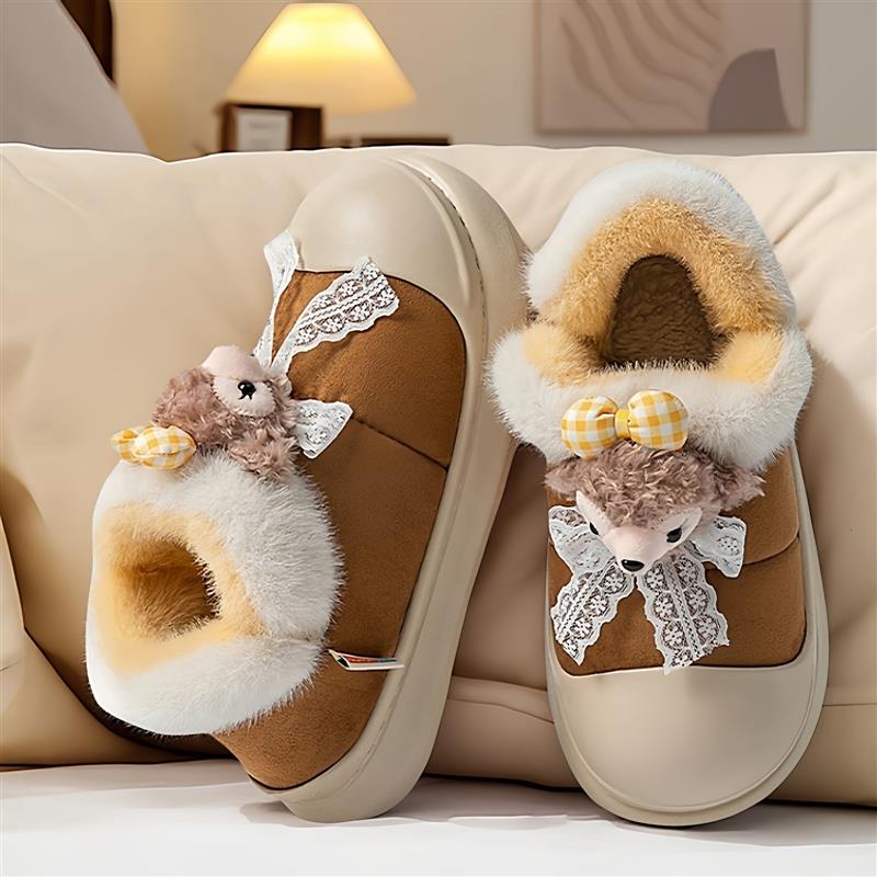 冬季厚底可爱外穿防滑雪地