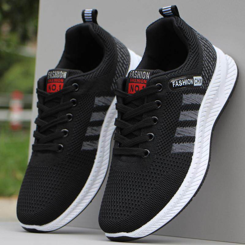 新品春秋季网面透气男款运动鞋软底防臭男鞋休闲鞋防滑跑步鞋子男