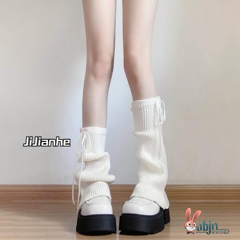 日系针织堆堆袜套女初夏薄