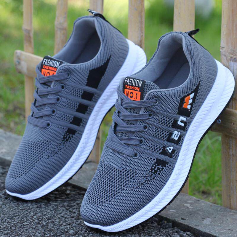 新品防臭男鞋春秋季新款男士运动鞋透气网鞋休闲鞋防滑跑步鞋子男