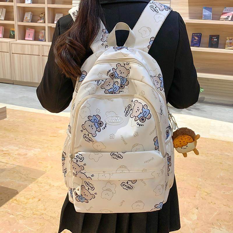 新品卡通书包女初中生高颜值双肩包中学生小学生三到六年级小清新