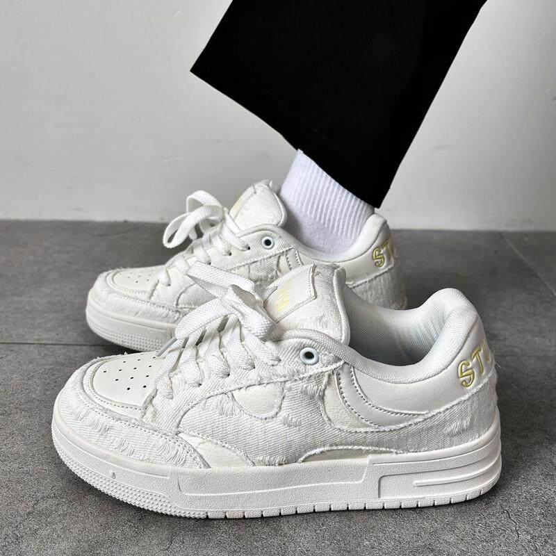 新品国潮ins风板鞋男款2026新款春季百搭休闲运动德训鞋高级感小