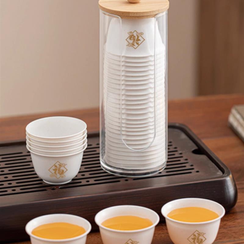 稻壳一次性功夫喝茶杯高档