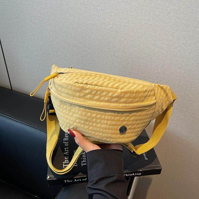 新品2025新款时尚百搭小包包胸包女包休闲轻便帆布包女士单肩斜挎
