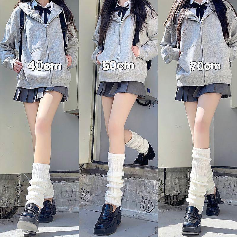 针织jk袜套袜子女长筒小腿